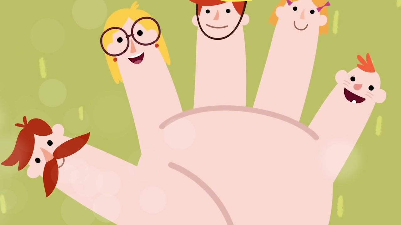 [图]简单英文儿歌：Finger Family