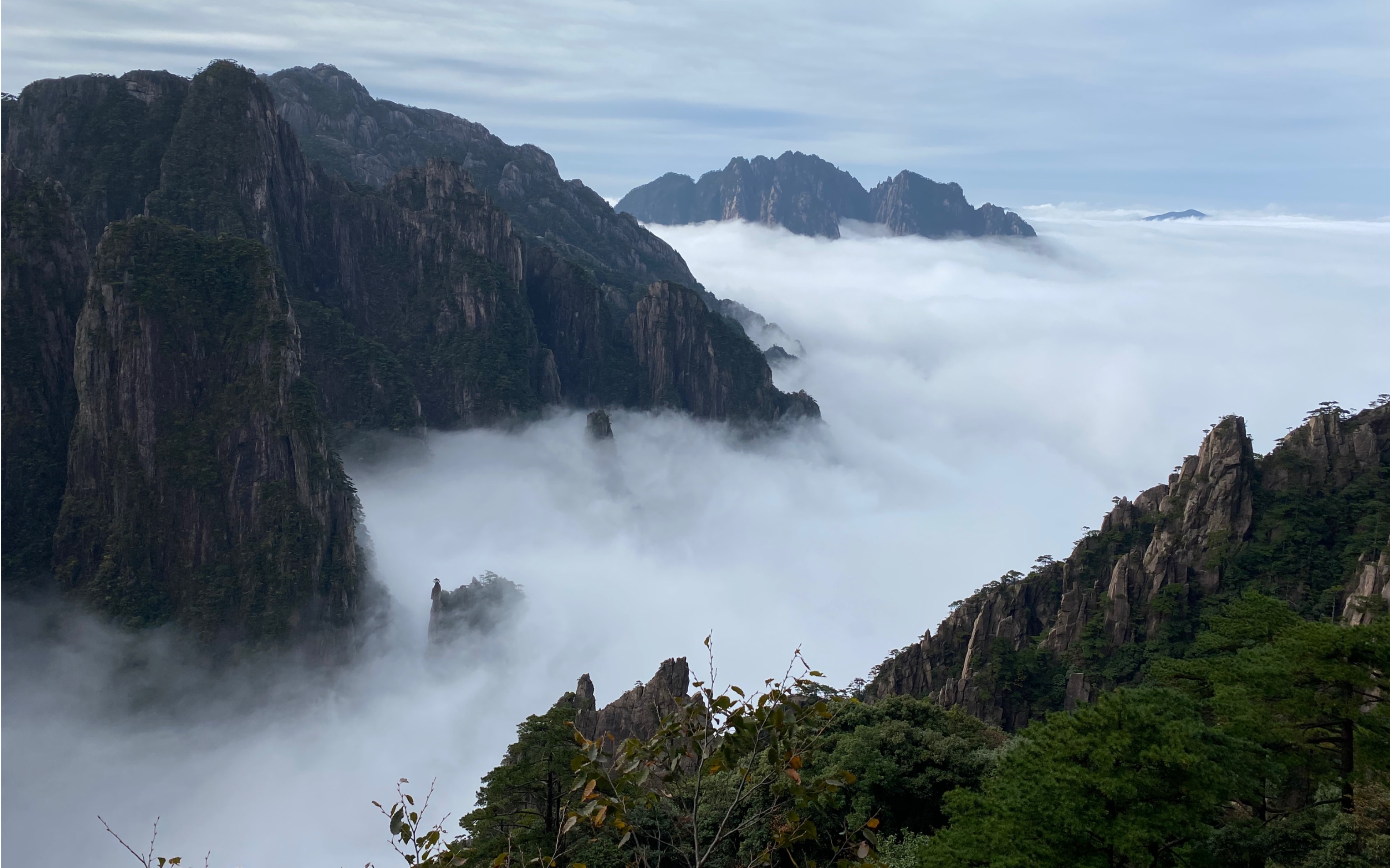 2020年最美的西海大峡谷云海景观