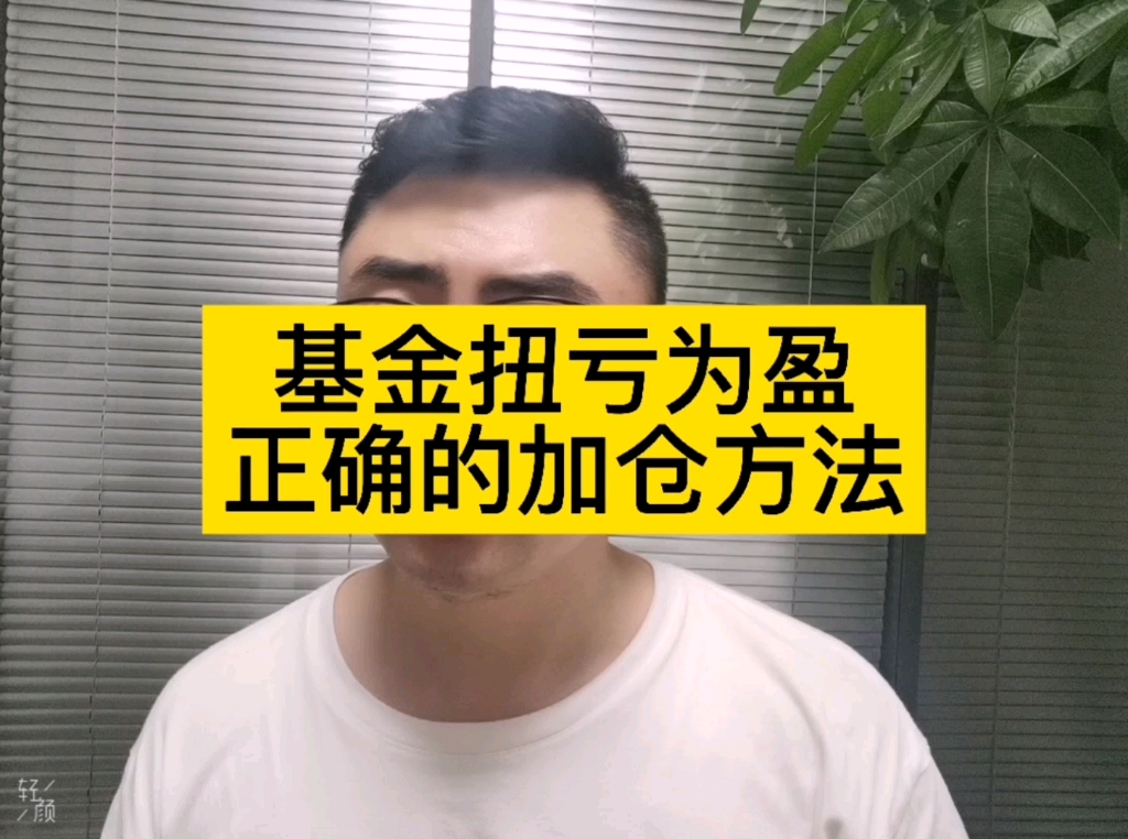 扭亏为盈基金加仓的正确方法哔哩哔哩bilibili