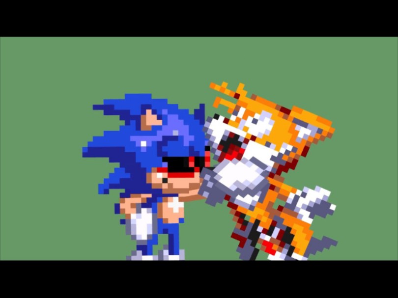 Sonic.exe retribution  Sonic.exe vs Tails Part 1 Teaser 2哔哩哔哩bilibili