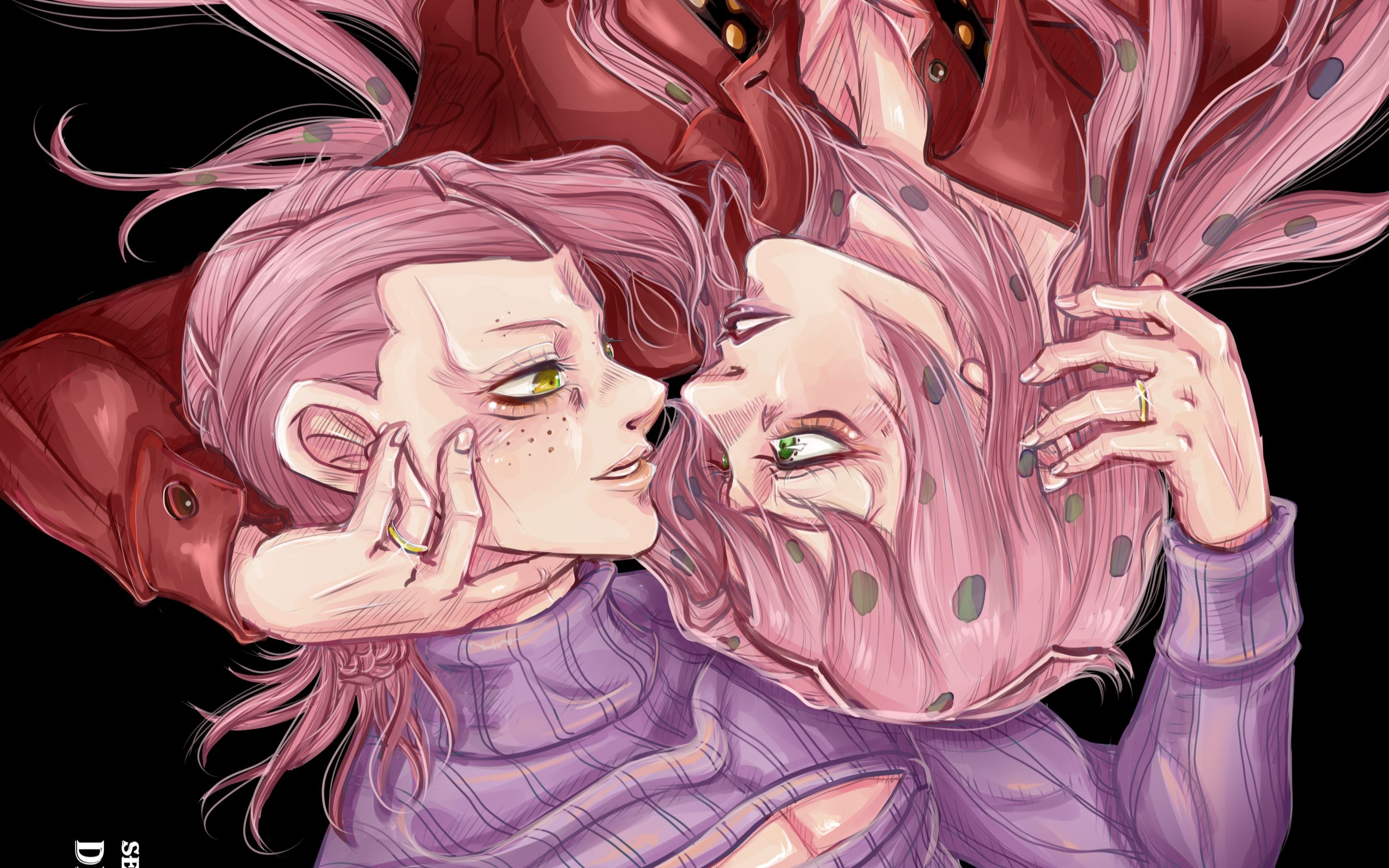 【jojo板绘】迪亚波罗和多比欧(线稿篇)