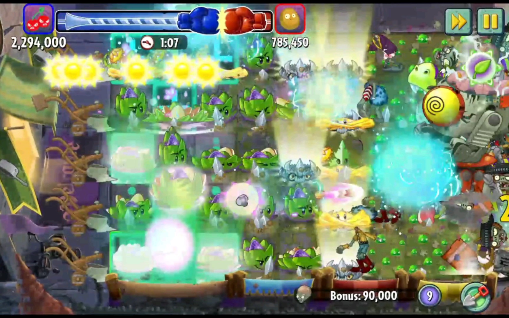 [图]【pvz2】battle_Z杨莉风暴1132万分2021年8月14日录制