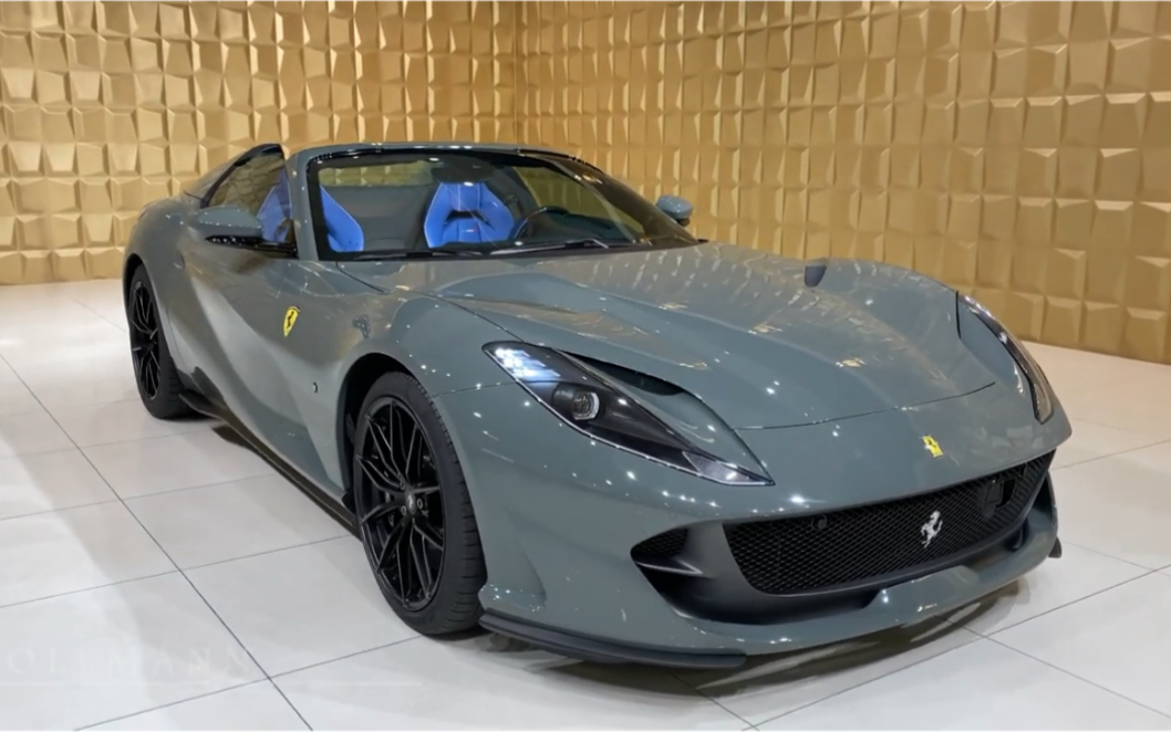 敞篷超跑法拉利812gts customized静态实拍