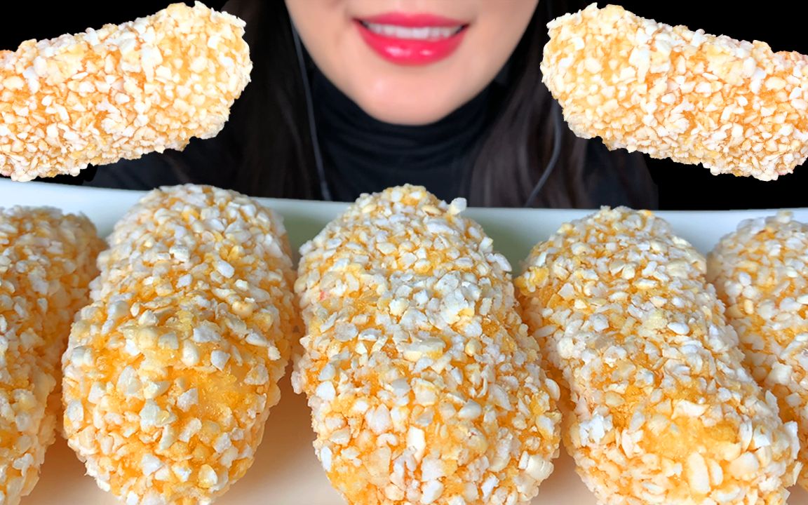 yona油蜜果酥脆咀嚼音助眠吃播