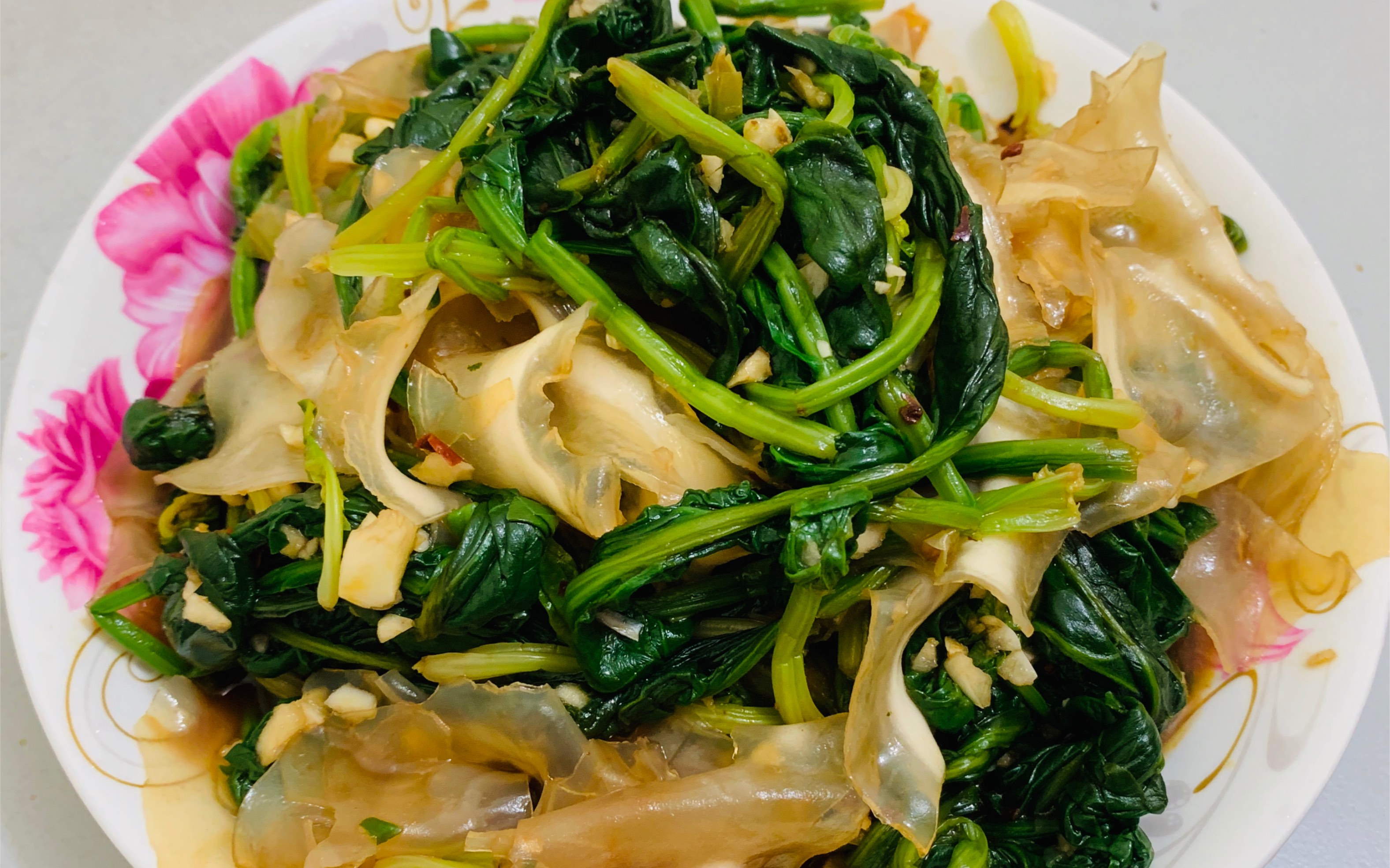 菠菜拌粉皮这么做太好吃了,清新爽口,清热解毒,夏季必备