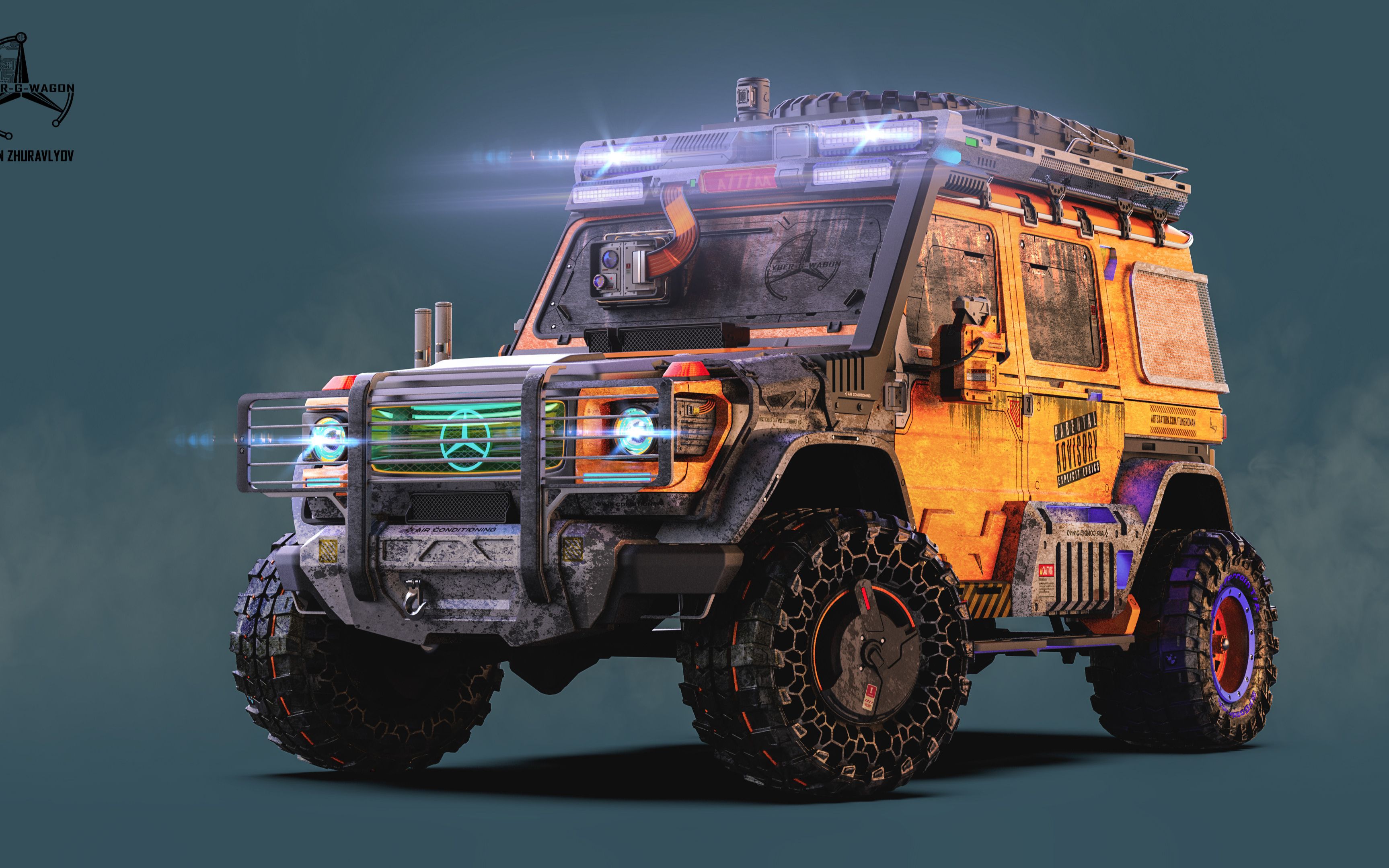 【maya建模】3d建模朋克机车建模,硬表面卡线布线技巧与方法