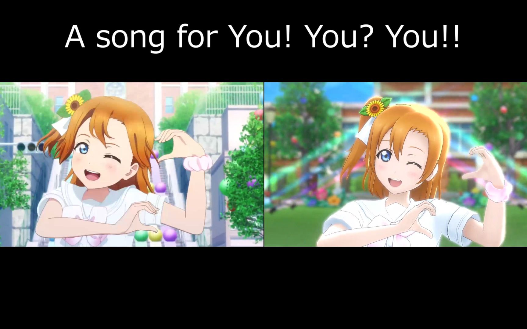 [图]【LoveLive!】A song for You! You? You!! - 单曲／手游LLAS对比【原服装】