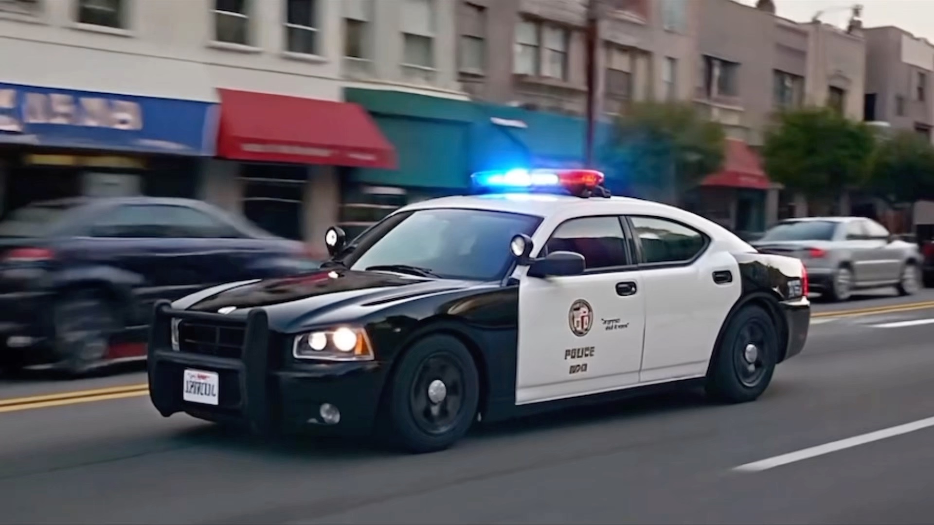 lapd道奇战马出警响应