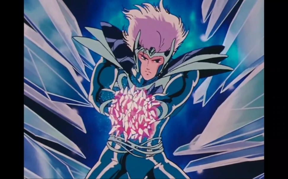 水晶圣斗士用最后的力量毁掉金字塔