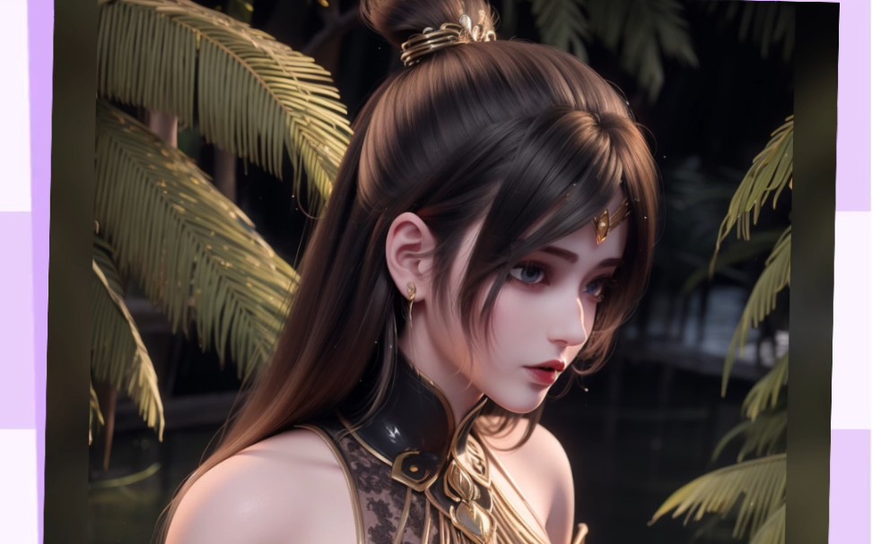 《ai国漫绘画》 完美世界 (魔女) 这样魔女还有点傻白甜的感觉