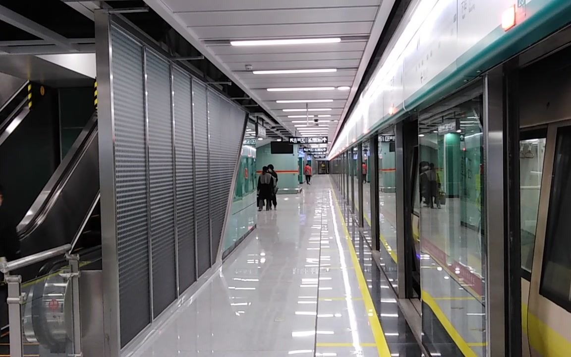 广州地铁8号线 聚龙-石潭 运行与报站(滘心方向)_哔哩哔哩_bilibili