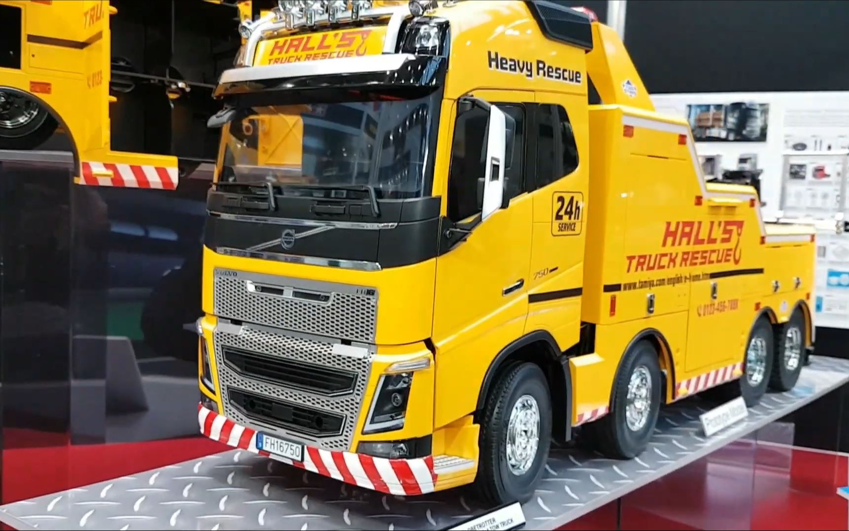 田宫新品沃尔沃fh16牵引车展台秀volvofh16globetrotter750towtruck