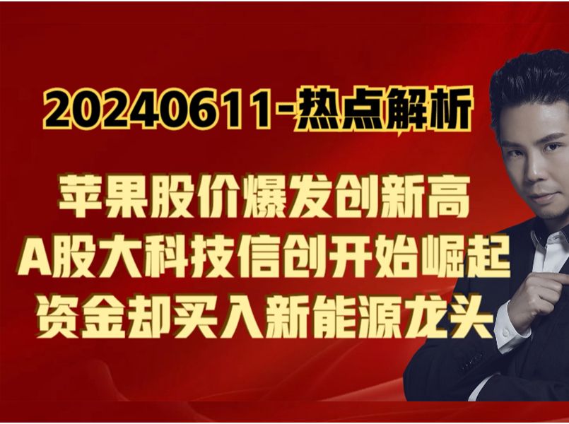 热点解析苹果股价爆发,大科技发力,资金为何流入新能源龙头?哔哩哔哩bilibili