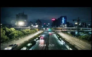杭州夜景短视频南宋御街天桥