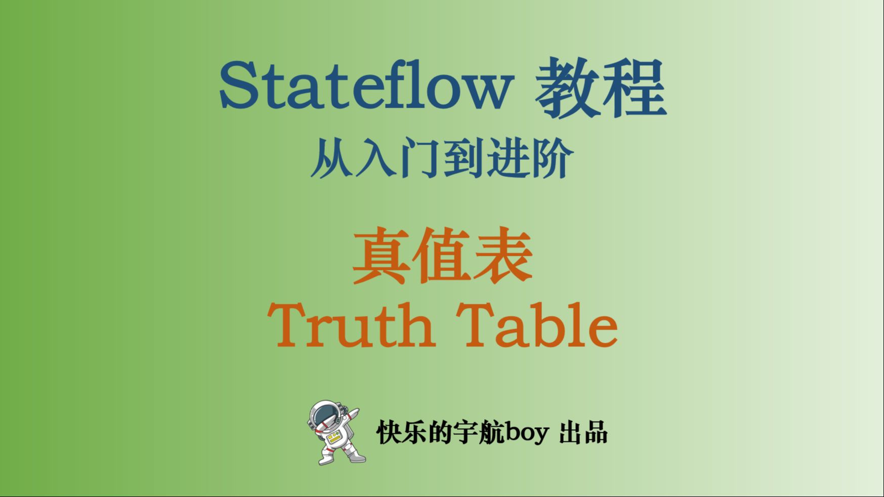 Stateflow教程 16 真值表02哔哩哔哩bilibili