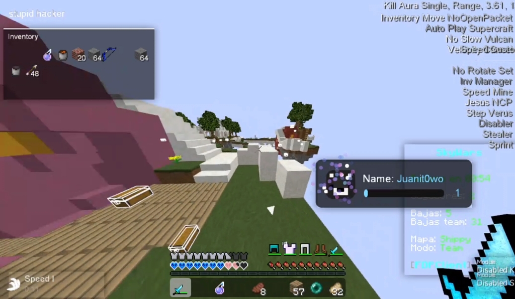 FDP Client闪击波兰服kokscraft（bypass fast scaffold，nokb，phase and more）