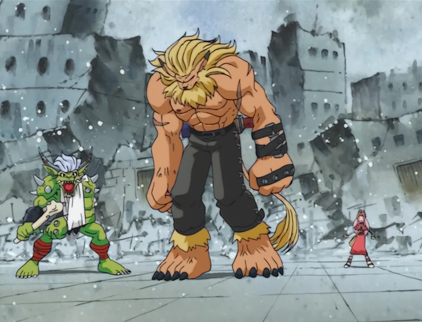 钢铁悟空兽小看祖顿兽的锤子结果被狮子兽秒了