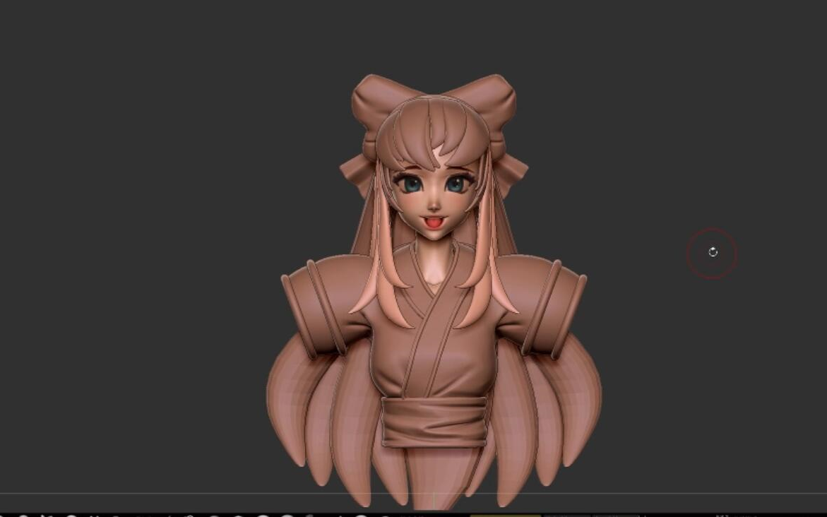 王者荣耀:zbrush次世代游戏建模-娜可露露模型制作-上半身_哔哩哔哩