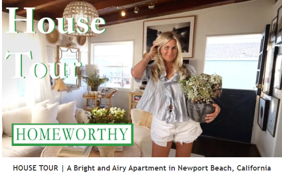 欧美时尚家居𐟏 HOUSE TOUR A Bright and Airy Apartment in Newport Beach, California哔哩哔哩bilibili