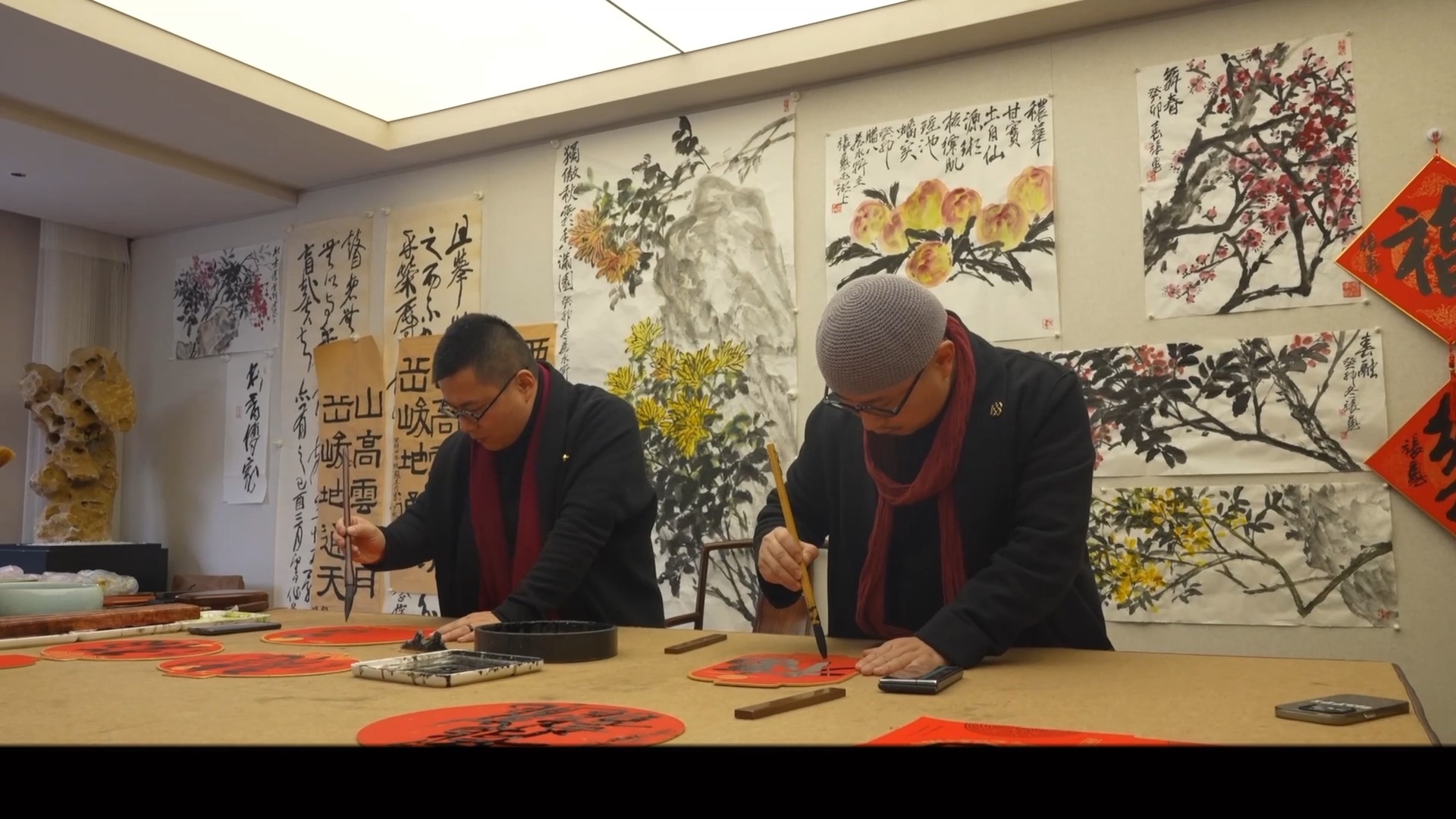 孪生画室创始人张森,张勇携全体教职员工向所有美术生