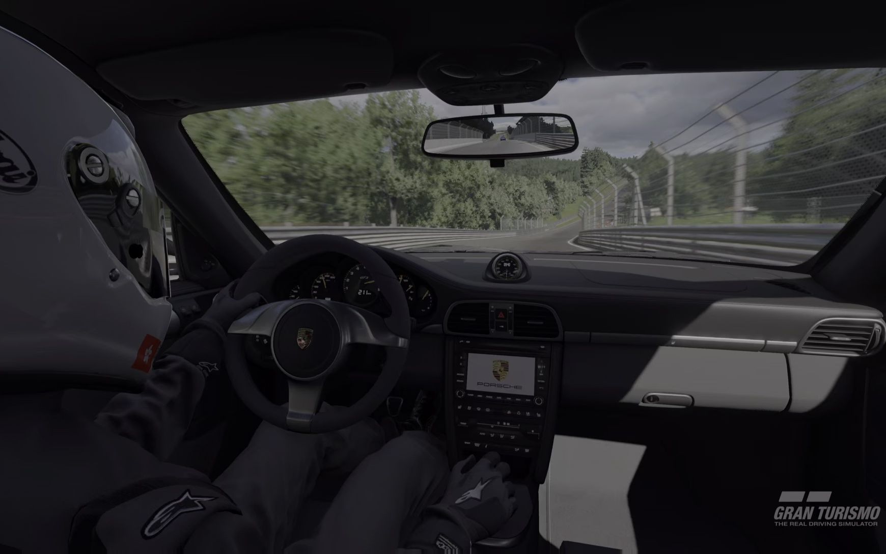 gt赛车7纽北保时捷911gt3手柄副驾视角