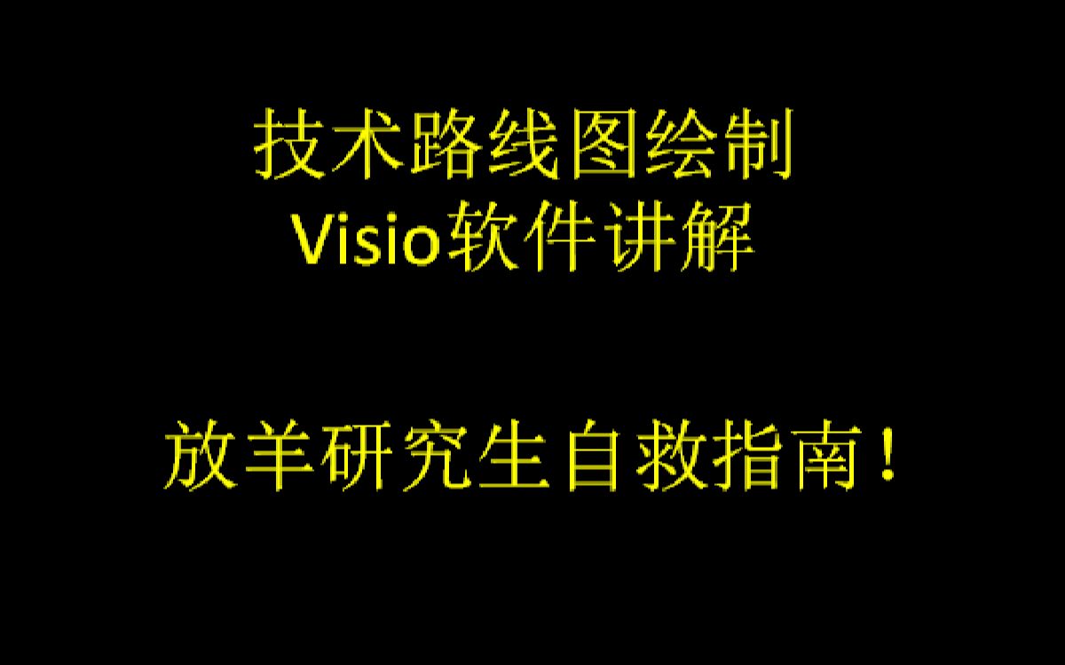 工具课1技术路线图绘制+visio软件讲解哔哩哔哩bilibili