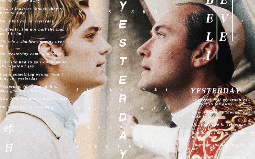 【年轻的教宗 王尔德】yesterday 裘德洛个人向混剪