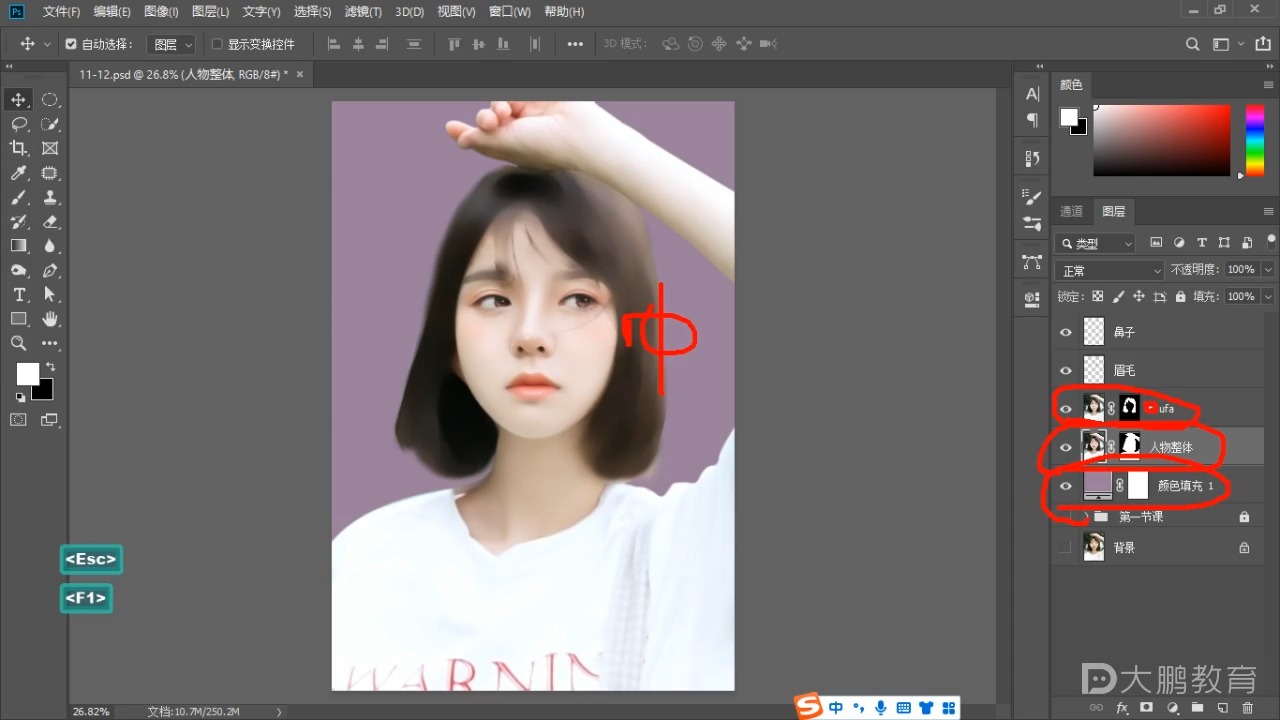 012-【第12节】ps人物转手绘案例(下)