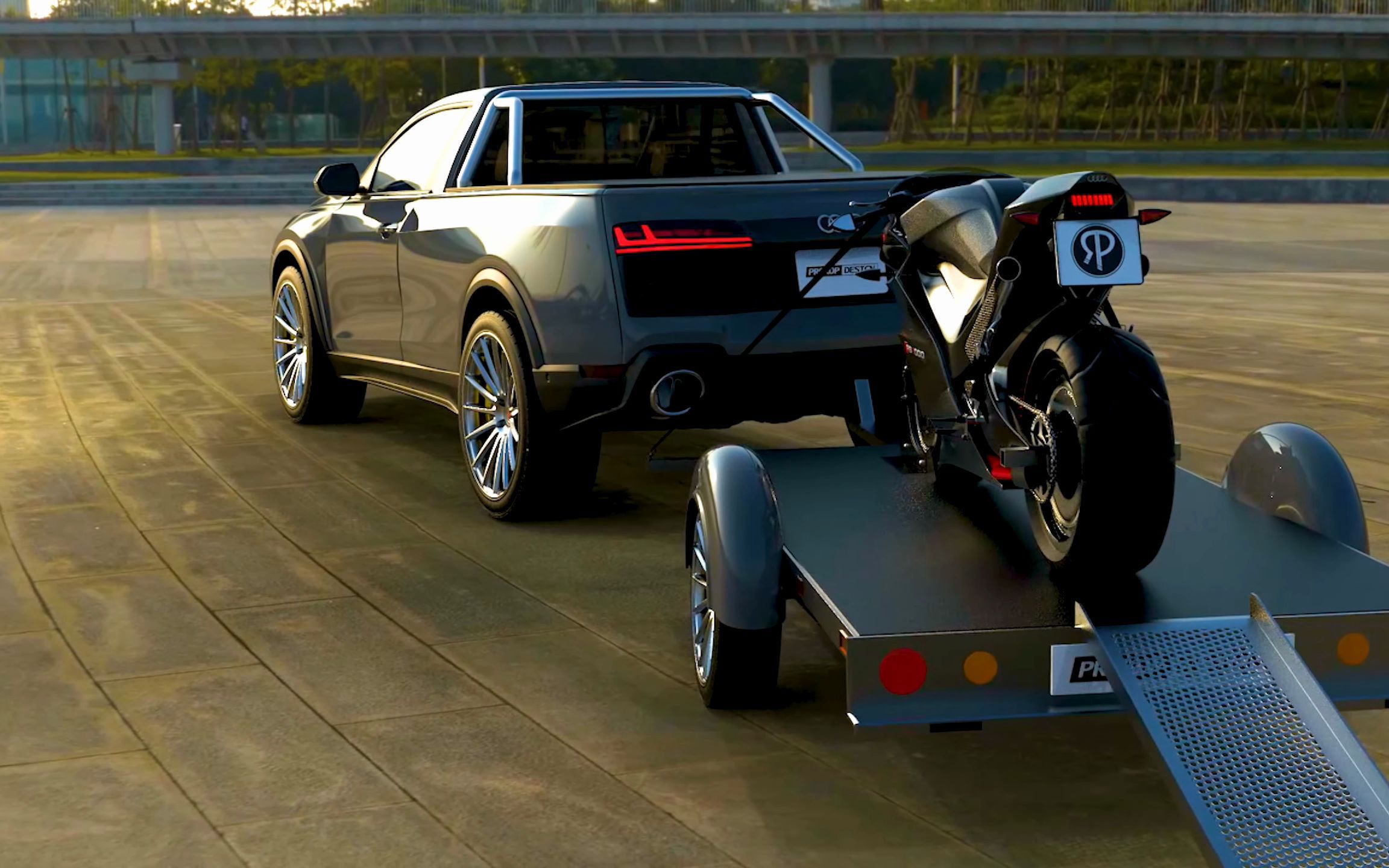 奥迪rq10 quattro皮卡/奥迪首款机车rs1000_哔哩哔哩_bilibili