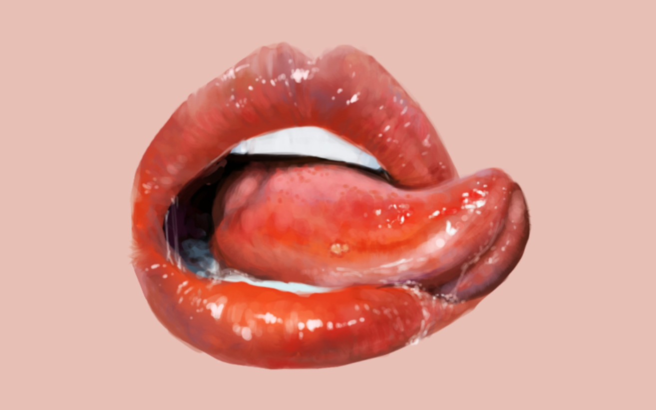 【板绘】这样的樱桃小嘴和舌头你见过嘛?来我用厚涂法教你?一学就会!