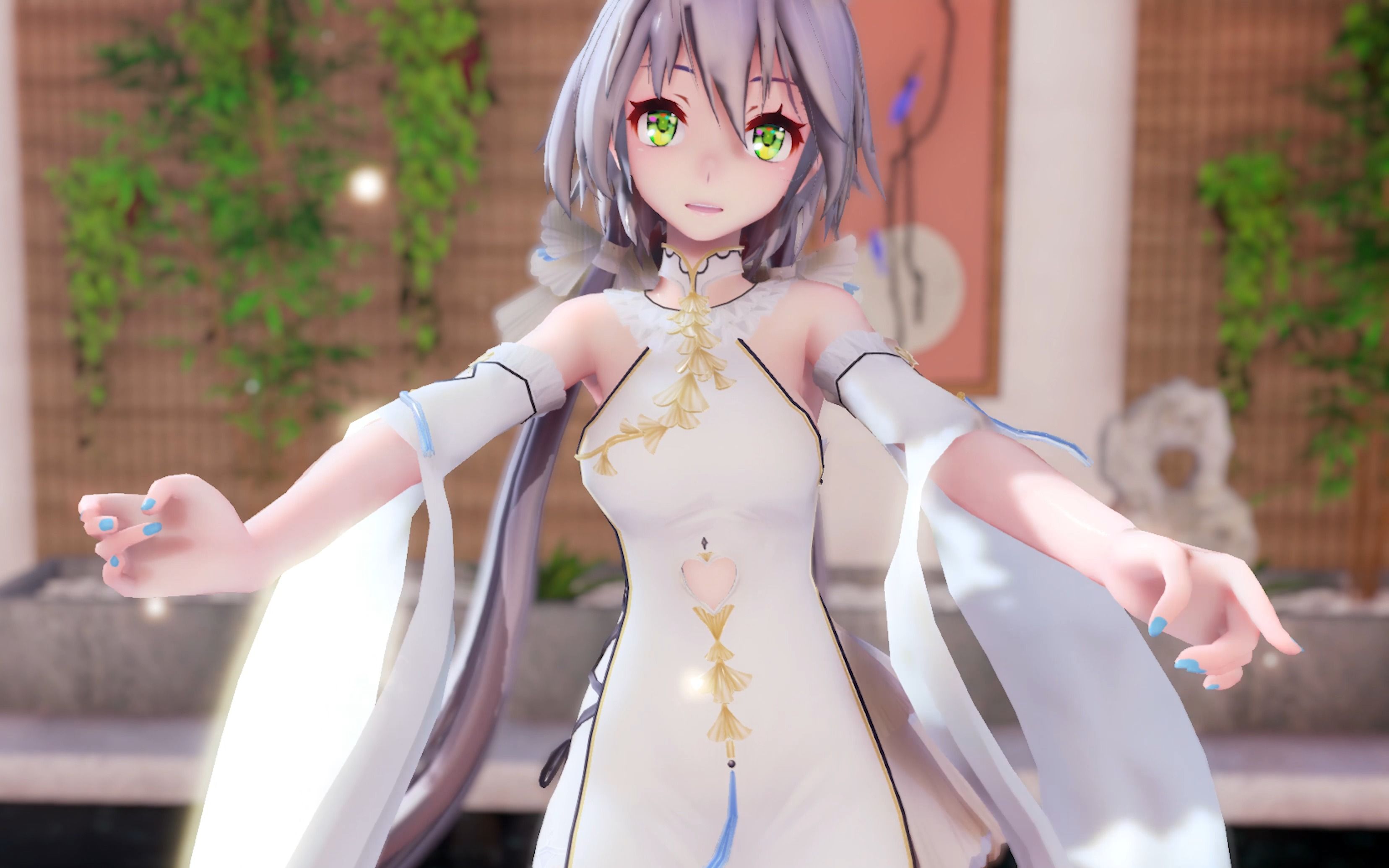 【洛天依mmd】你双眸倒映中 光华瞬息轮转徘徊 问一声 是否可以期待