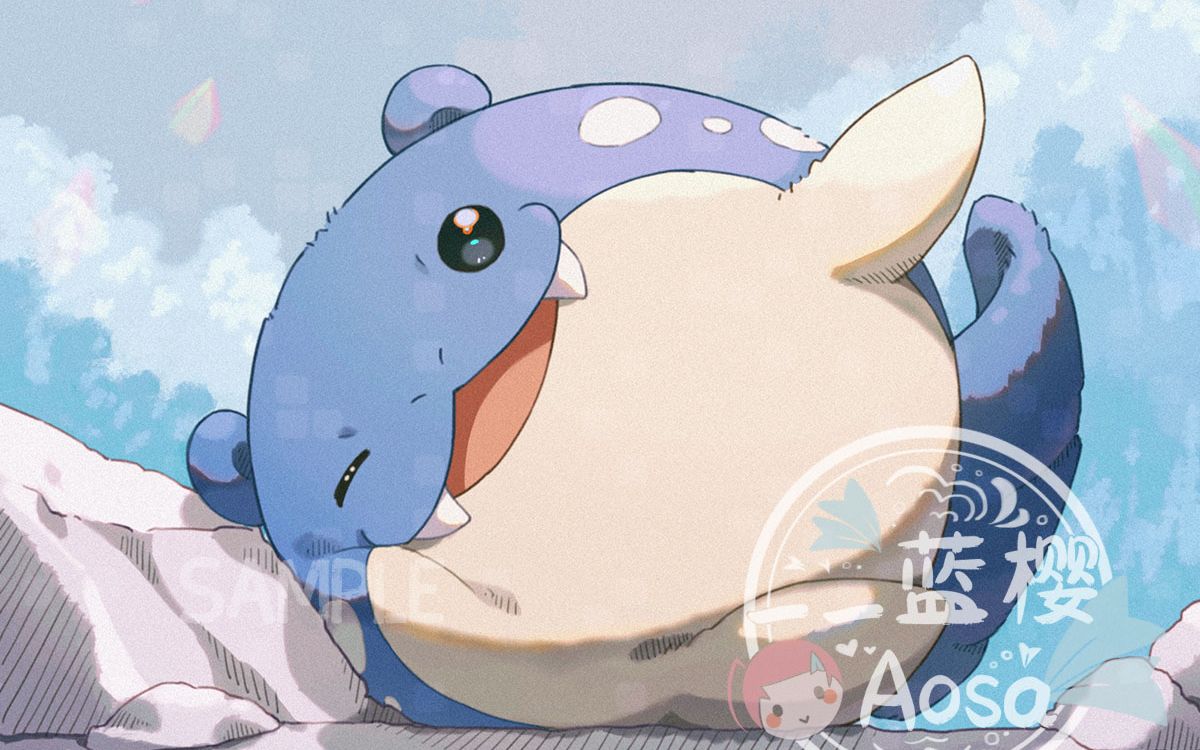 【稿件展示】宝可梦头像——海豹球 "给大家表演一个海豹翻身"