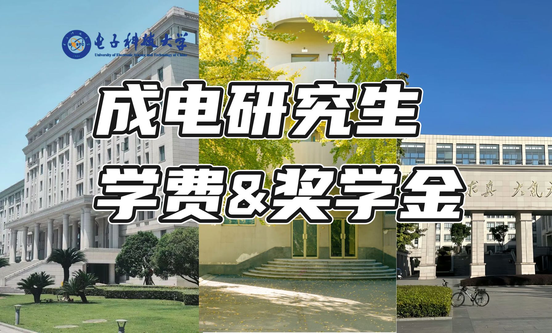 读研暴富原来不是梦!电子科技大学最新研究生学费和奖学金汇总哔哩哔哩bilibili