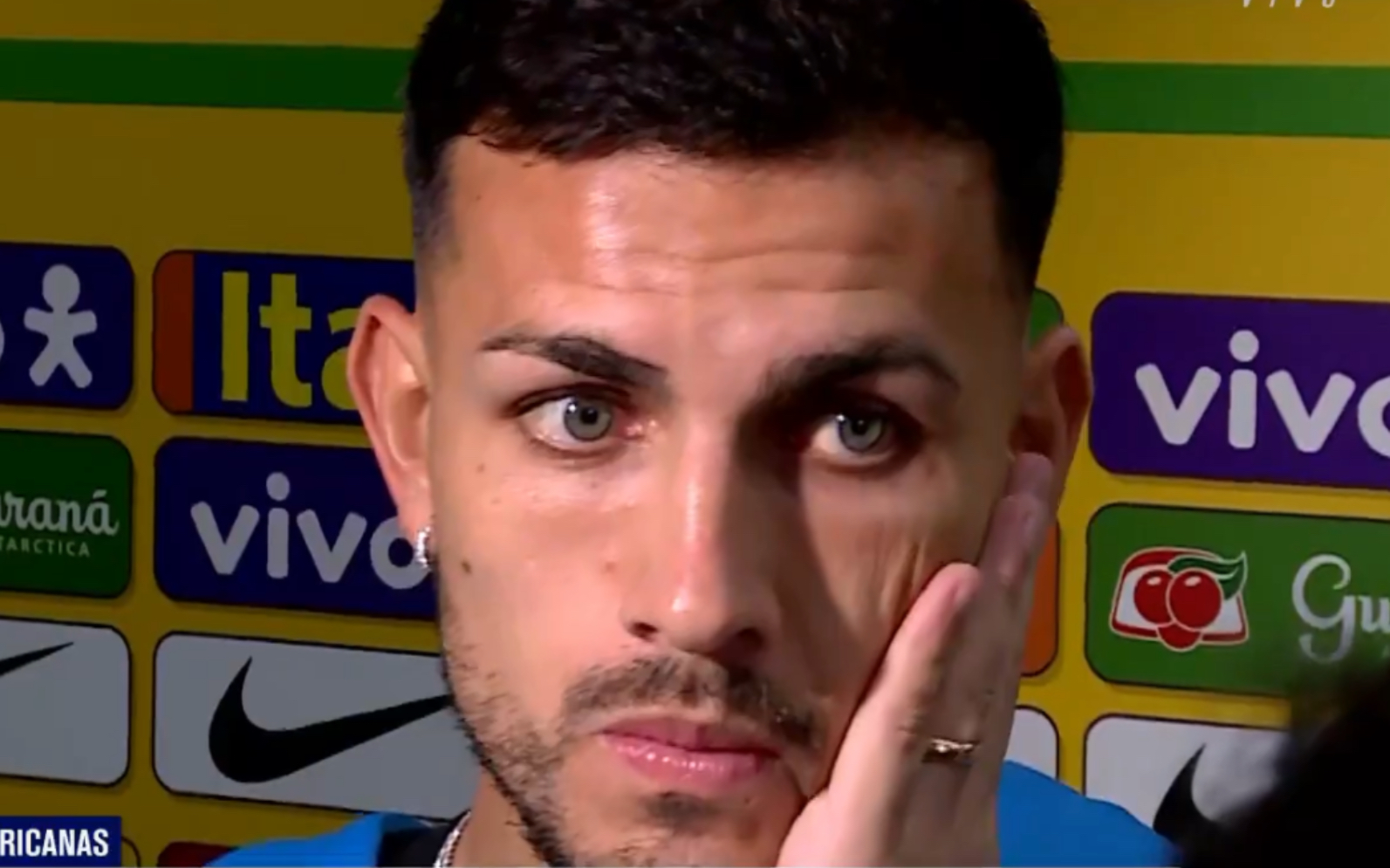 【帕雷德斯】大眼睛忽闪忽闪的赛后采访(巴西0-1阿根廷)