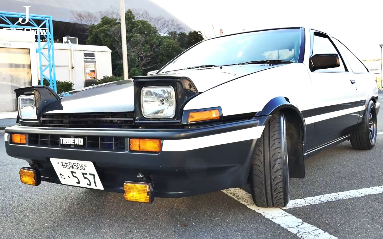 就像从动画里出来的一样!头文字d样式 toyota sprinter trueno ae86