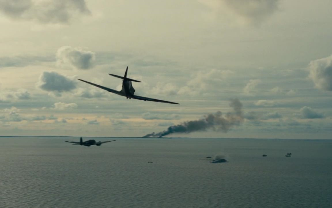 敦刻尔克静音模式战斗机飞行这个片段给人飞翔的感觉