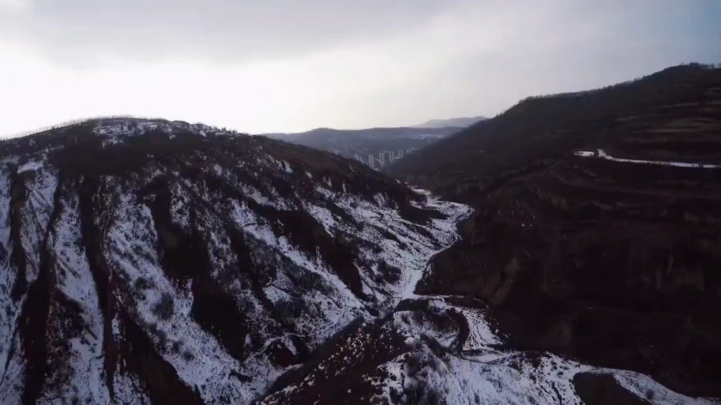 [图]黄土高原雪域，fpv