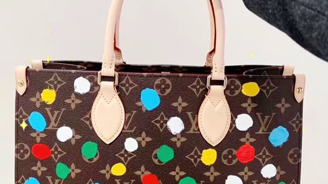 高仿lv路易威登草间弥生联名onthego m46379中, m46380小