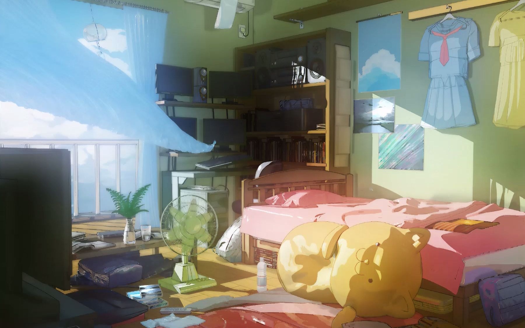 c4d阿诺德卡通渲染(三渲二)-夏日温馨小屋