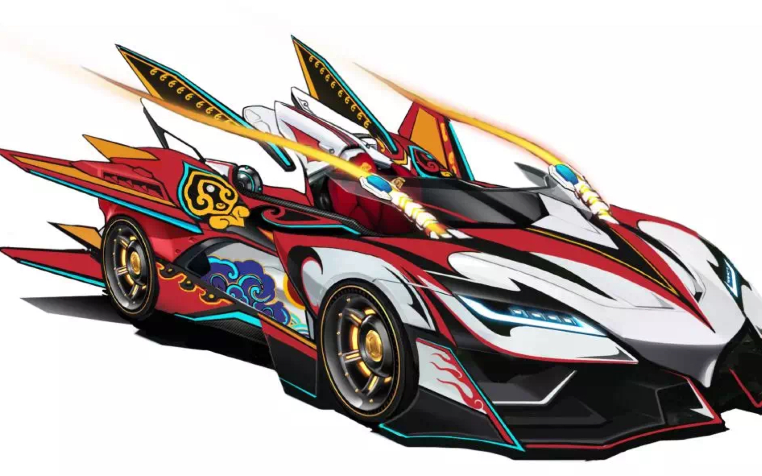 【qq飞车手游】:首发五喷a车—惊鸿 全网首发抽奖实测