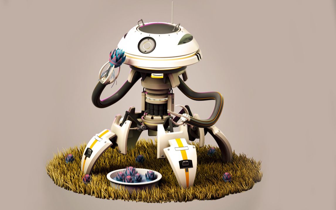 【maya建模】次世代科幻机器人制作,高模布线卡线技巧讲解