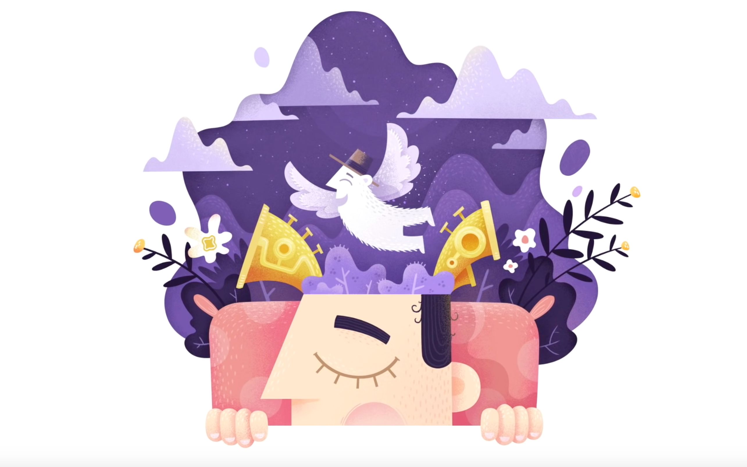 photoshop 燥点纹理插画绘制