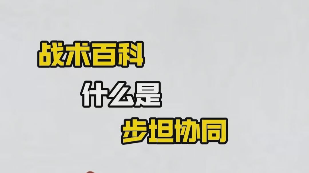 什么是步坦协同？本期视频够硬核了吧！