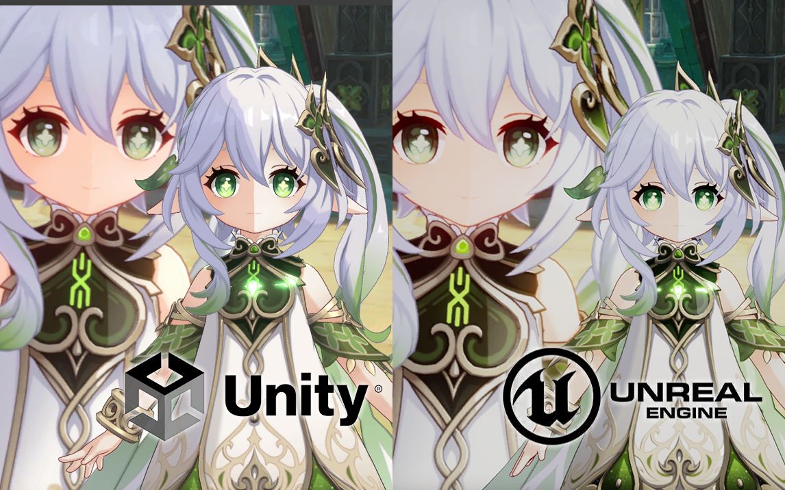 [图]【虚幻&Unity】两种引擎 原神风格基础卡通渲染 完整流程