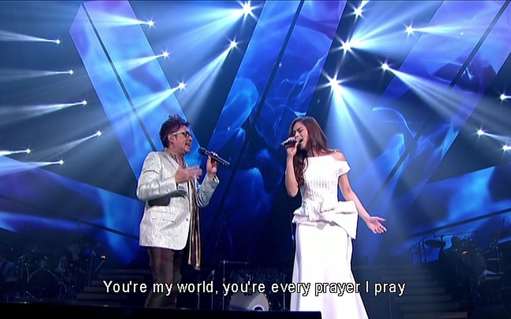 谭咏麟李幸倪alantamginleeyouremyworld温拿neversaygoodbye演唱会