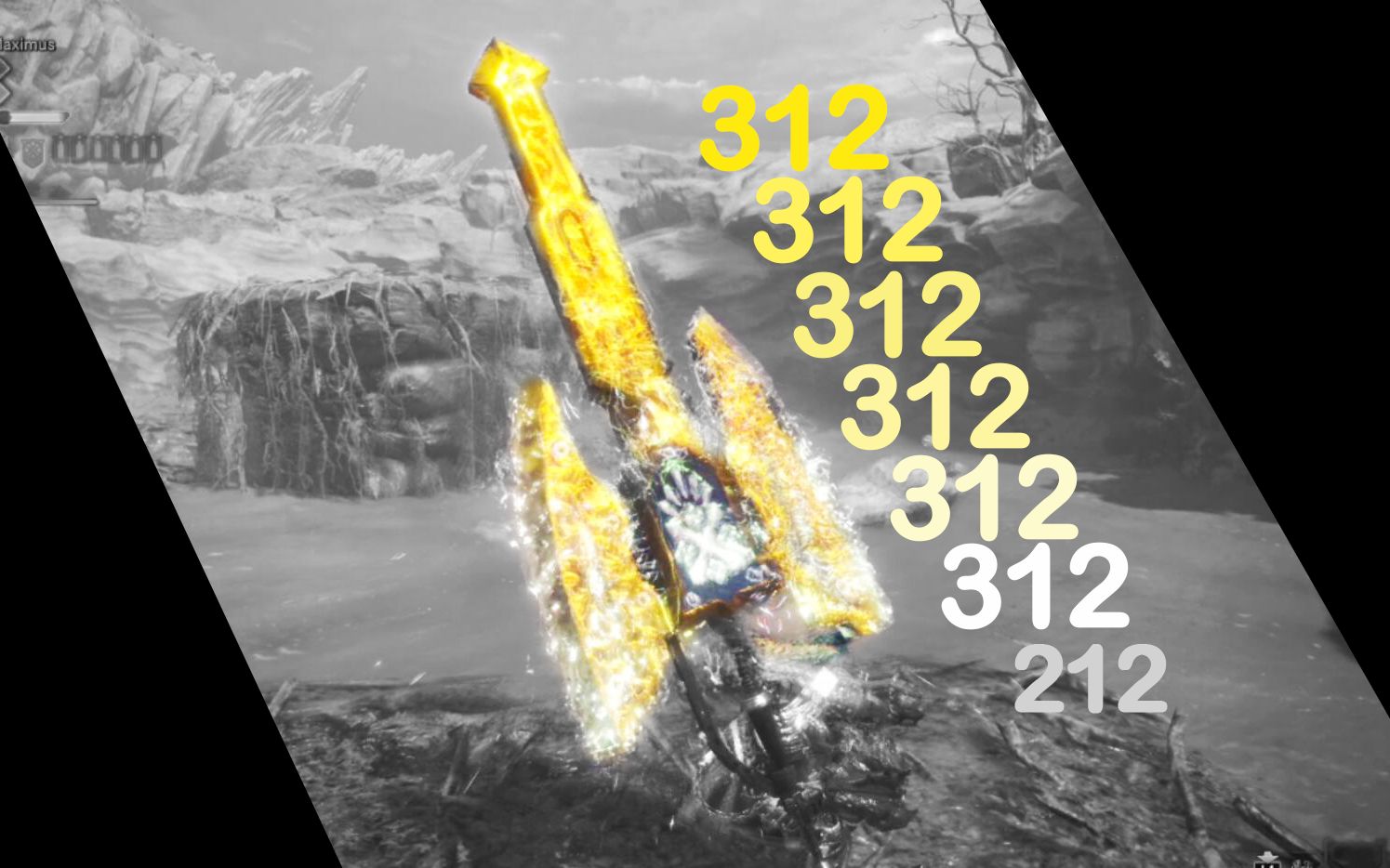 青椒mhw盾斧超解2084伤害单瓶爆炸312版本500怪物猎人世界