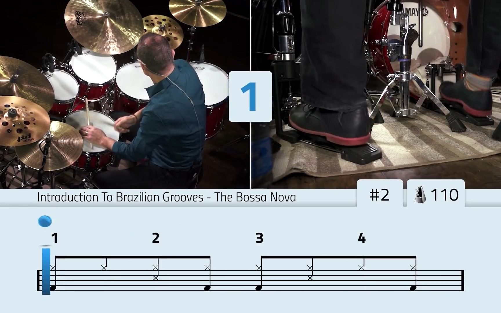 美国柏克利音乐大学(入学考题)巴西音乐巴莎诺瓦节奏 The Bossa Nova  Brazilian Grooves (Drum Lesson)哔哩哔哩bilibili