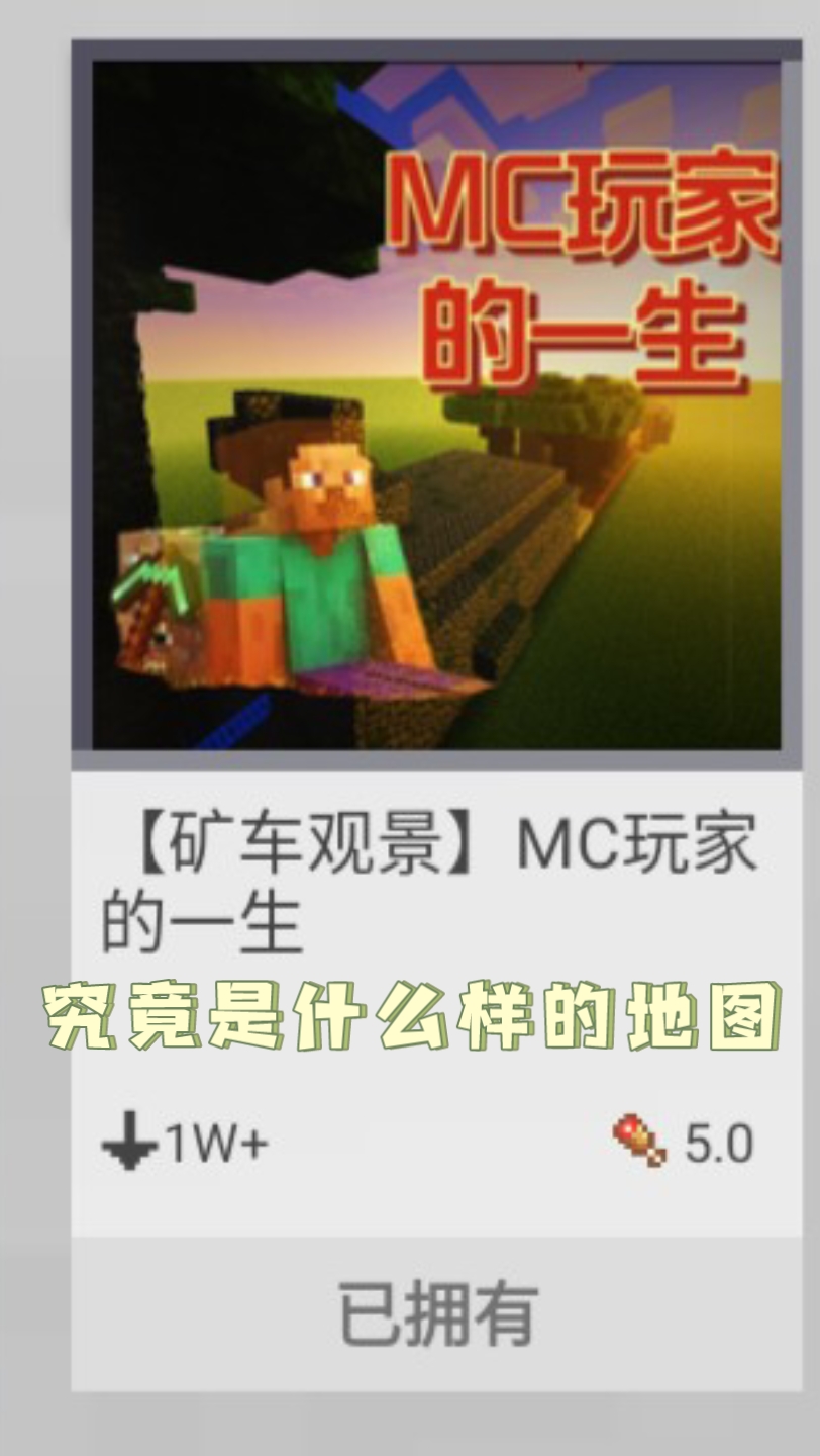 mc玩家的一生
