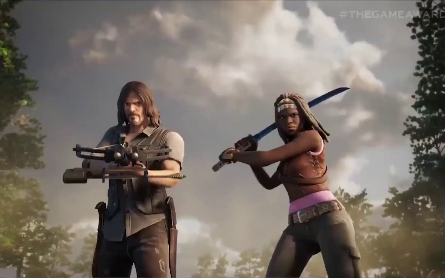 【堡垒之夜】行尸走肉联动皮肤弩哥刀妹上架,2020.12.