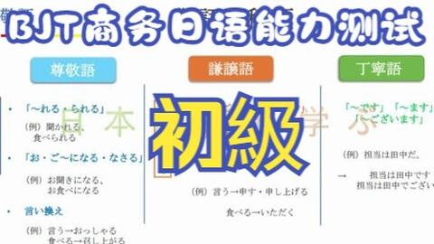 ビジネス日本語能力テストbjt 初級第1課 第12課 哔哩哔哩 Bilibili